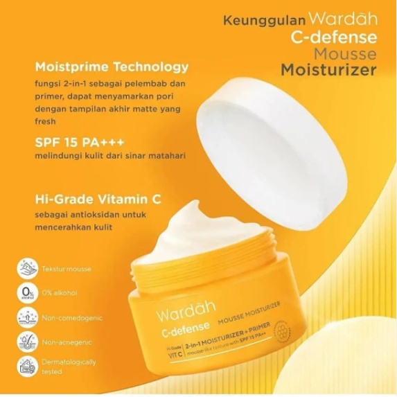 WARDAH C-DEFENSE MOUSSE MOISTURIZER