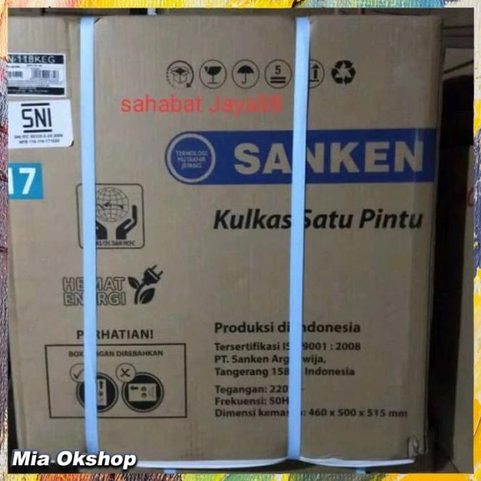 Miaok Kulkas Mini Sanken Bar Sn-118 Kulkas Portable Km76878