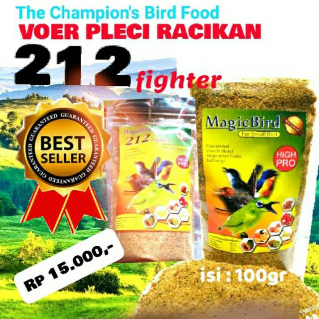 Voer Ciblek, prenjak, gelatik, pleci 212 fighter High Protein