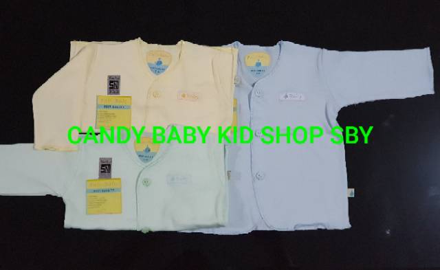 Baju Bayi Ruby Baby Kutungan Pendek Panjang Newborn 3 Warna Muda 3in1 Murah Halus Lembut