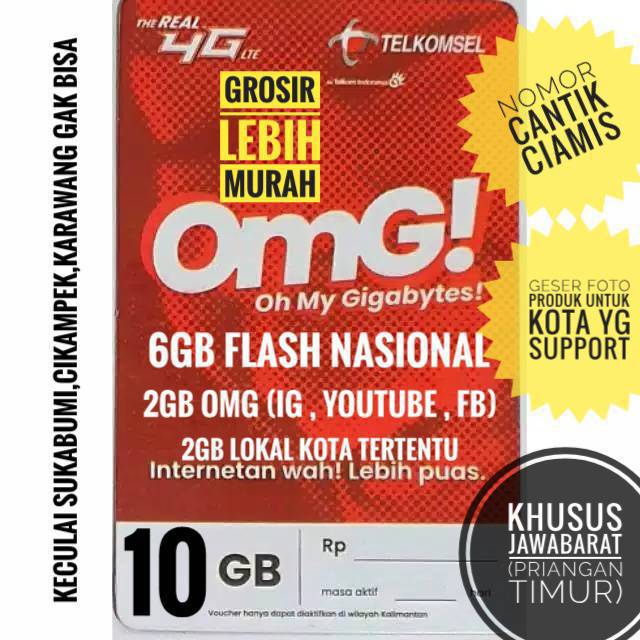 Voucher Telkomsel 10GB Jawabarat
