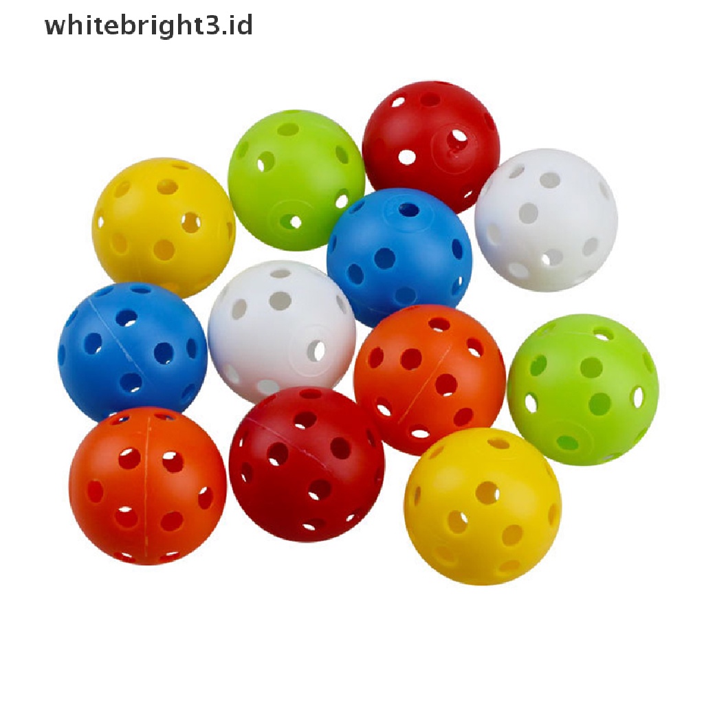 (whitebright3.id) 10pcs Bola Golf Untuk Latihan Indoor / Outdoor