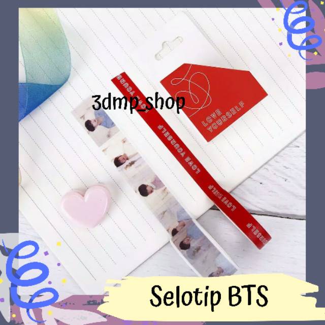 

selotip isolasi bts washi tape love yourself kpop