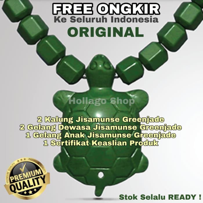 Promo Spesial - Promo Kalung Jisamunse Green Jade Kalung Dan Gelang Terapi Kesehatan