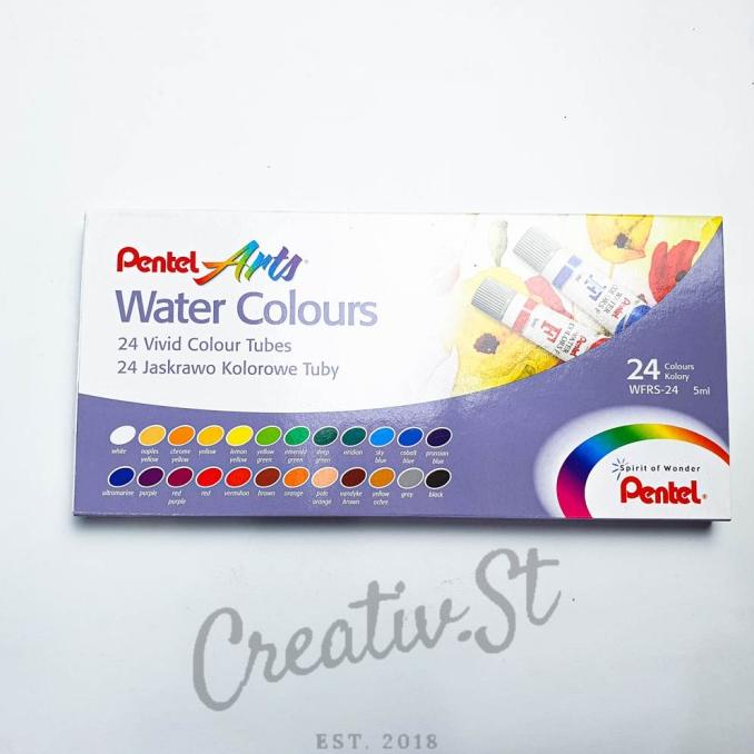 

@#@#@#] Cat Air Pentel Water Colour 24 Warna
