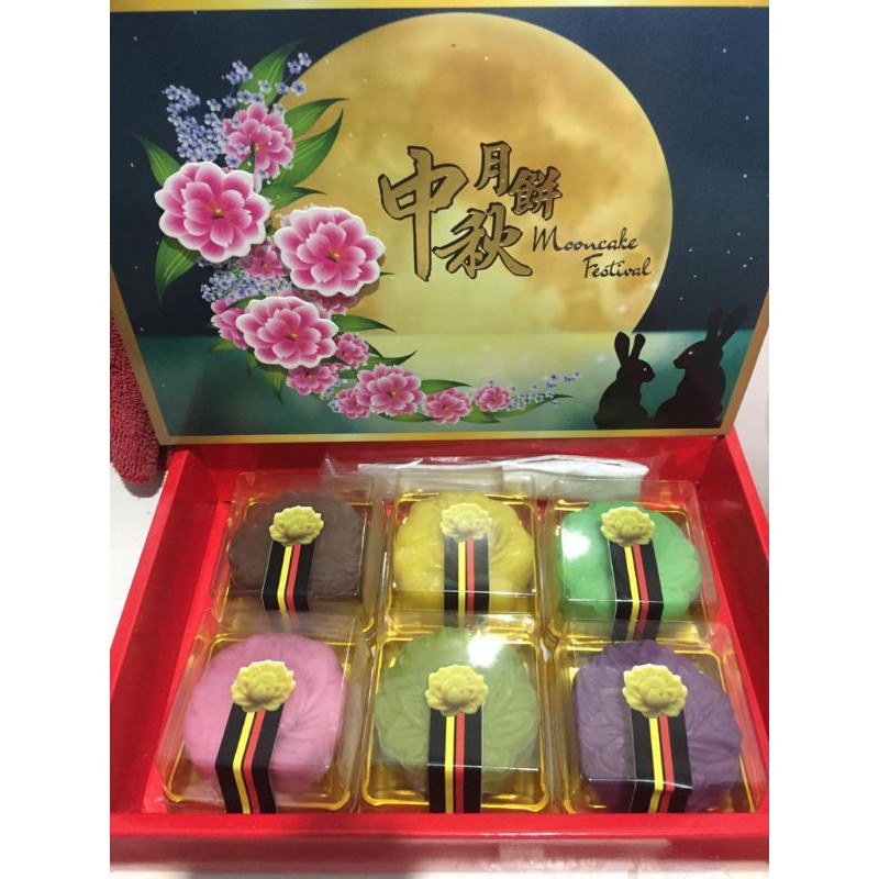 

snowskin Mooncake 6 rasa @120gr