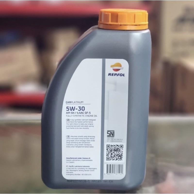 Oli Repsol GXR Platinum Sae 5W-30 1Liter Original