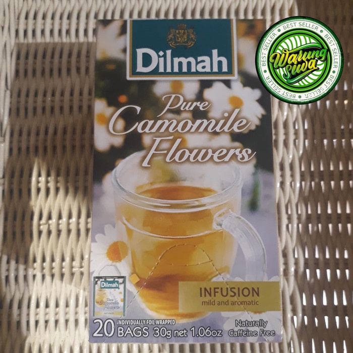 

Dilmah Envelope pure camomile flower tea 20's box