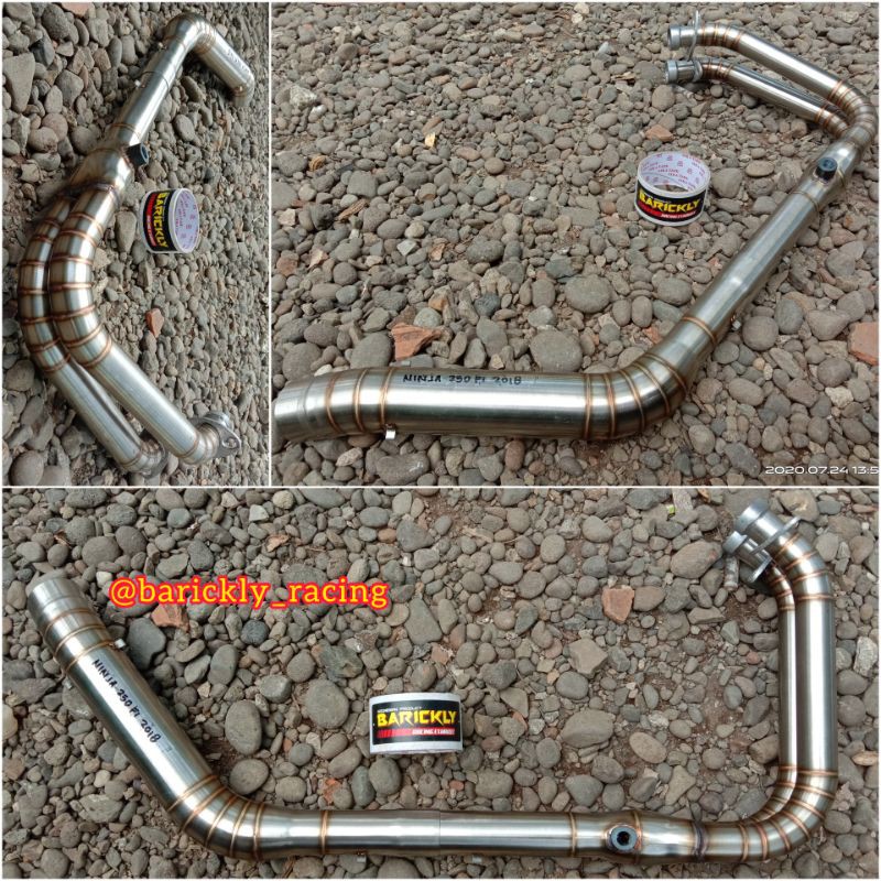 Header Pipa Leher Knalpot Racing All New Ninja 250 250fi 2018 2019 2020 All New Stainless Cacing