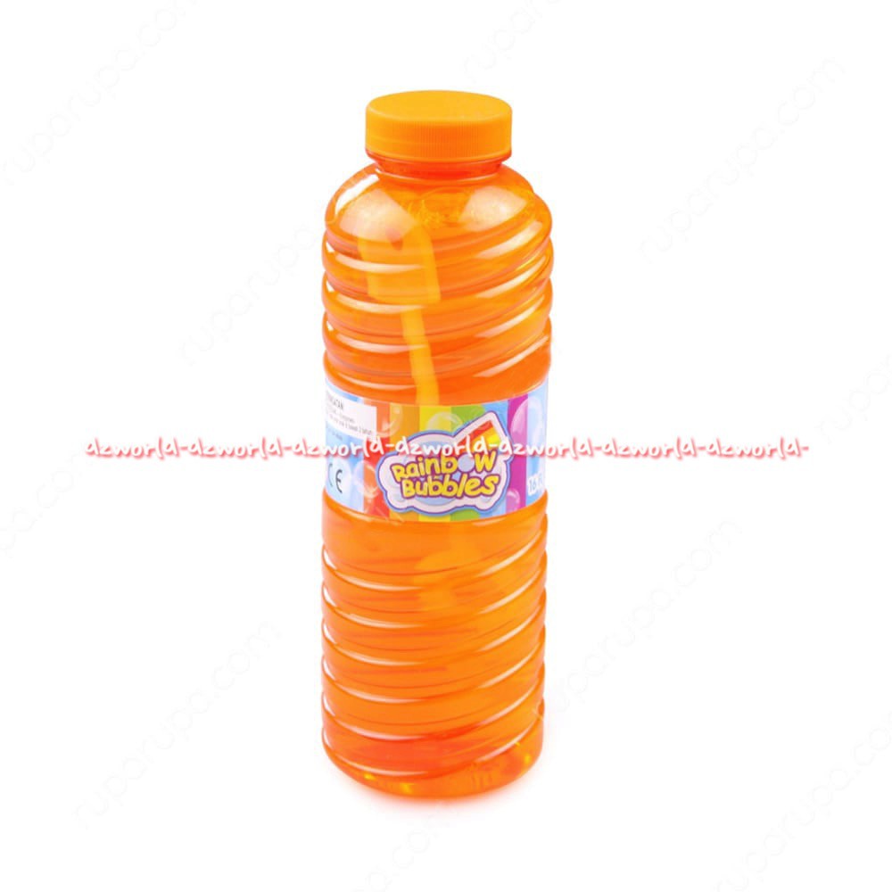 Rainbow Bubble Botol Orange 1L Mainan Gelembung Refill Balon Mainan