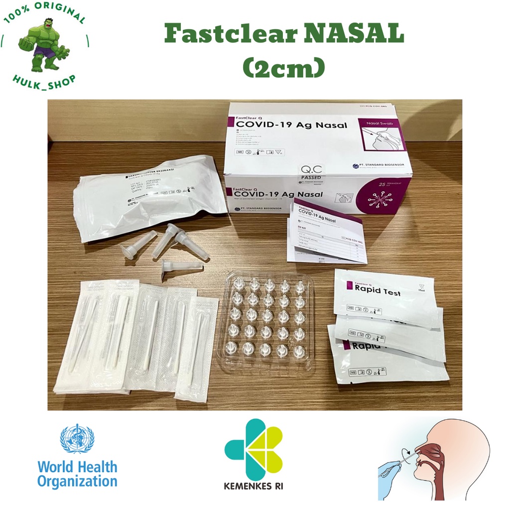 FASTCLEAR NASAL | New Biosensor Nasal | Swab Covid-19 | Satuan | Ecer | Rekomendasi WHO |
