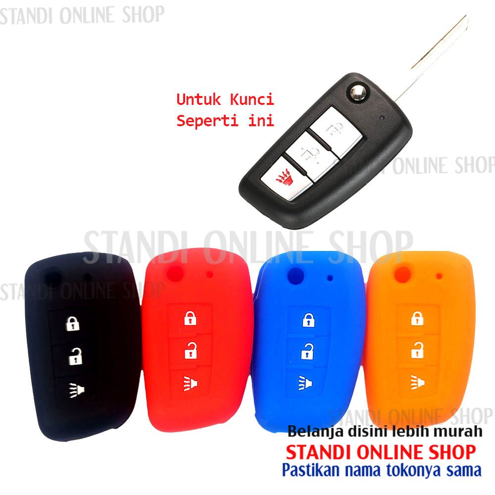 Kondom Kunci Silikon Remote Cover Keyshirt Flipkey Nissan Grand Livina