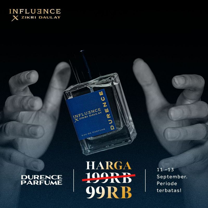 Promo Voucher Parfum Durence influence X Zakir Daulay Original Bpom Aroma Khas &amp; Fresh Tahan Lama Hingga 12 jam