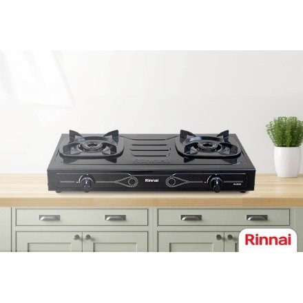 Rinnai RI-202S Kompor Gas 2 Tungku - Hitam