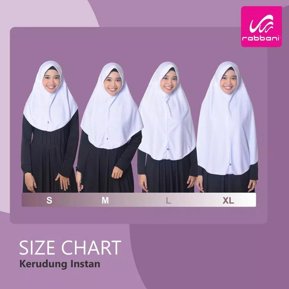Kerudung Staria | Jilbab Sekolah | Kerudung Anak Instan | Kerudung Putih Ori Rabbani