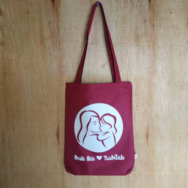 Totebag custom desain bebas satu warna