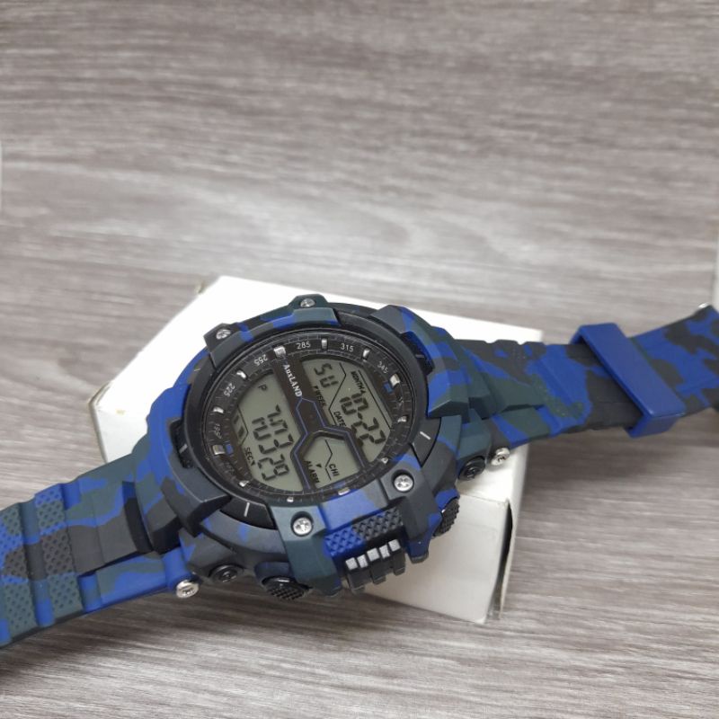 Jam tangan pria sport auxland loreng waterresist