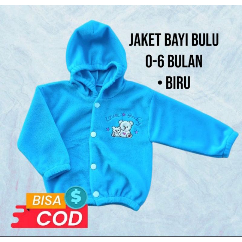 jaket bulu tebal kadot 1-2thn