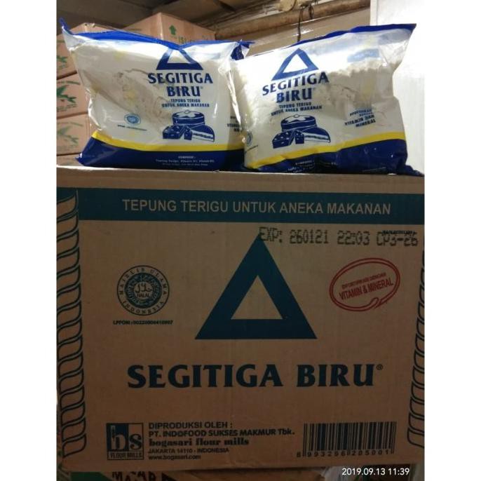 

Tepung Terigu Kemasan Cap Segitiga Biru 500 Gram