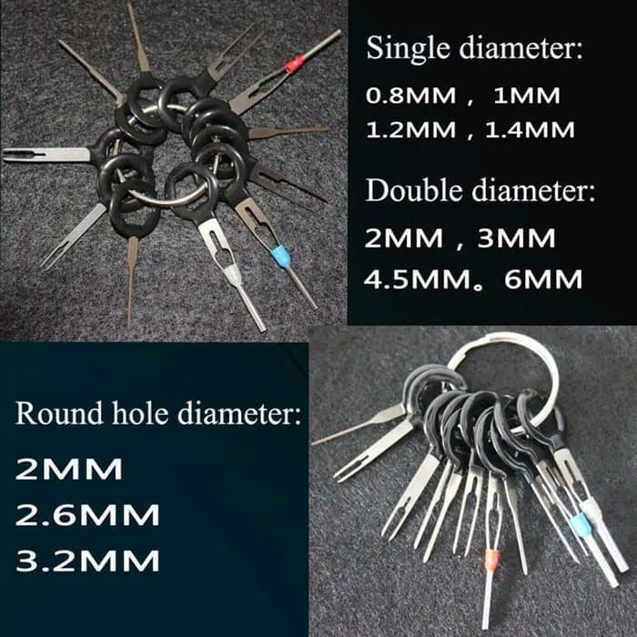 18pc Terminal Wire Remover Pencopot Skun Crimp Connector T Plug *SF05