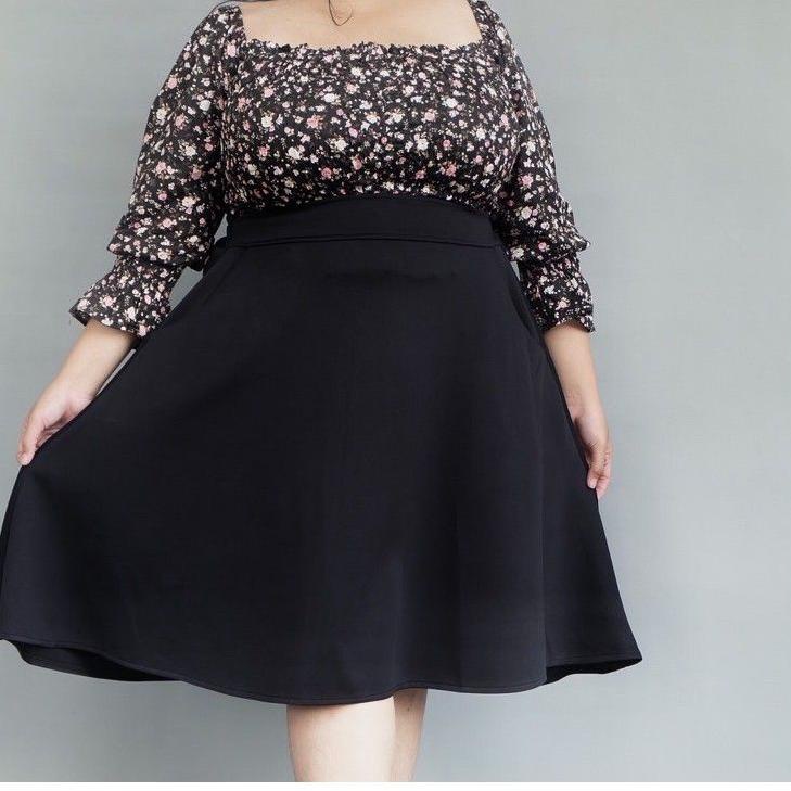 ♟ ROK MIDI SKIRT BIG SIZE / ROK MINI SKIRT JUMBO / ROK LILY FLARE SKIRT JUMBO / ROK UMBRELA FLARE SK