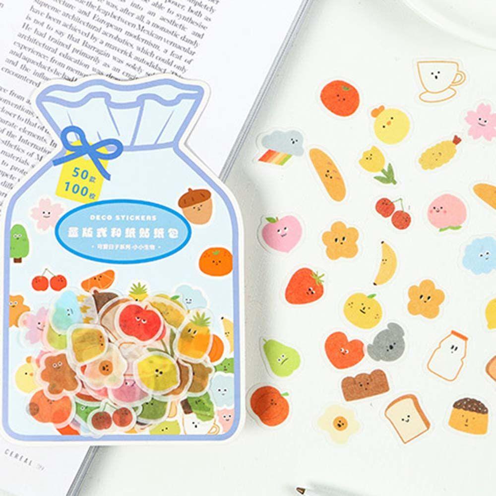 Stiker Dekorasi Agustina Mini Lucu Tangan Akun Album Diary Lovely Day Series DIY Stickers