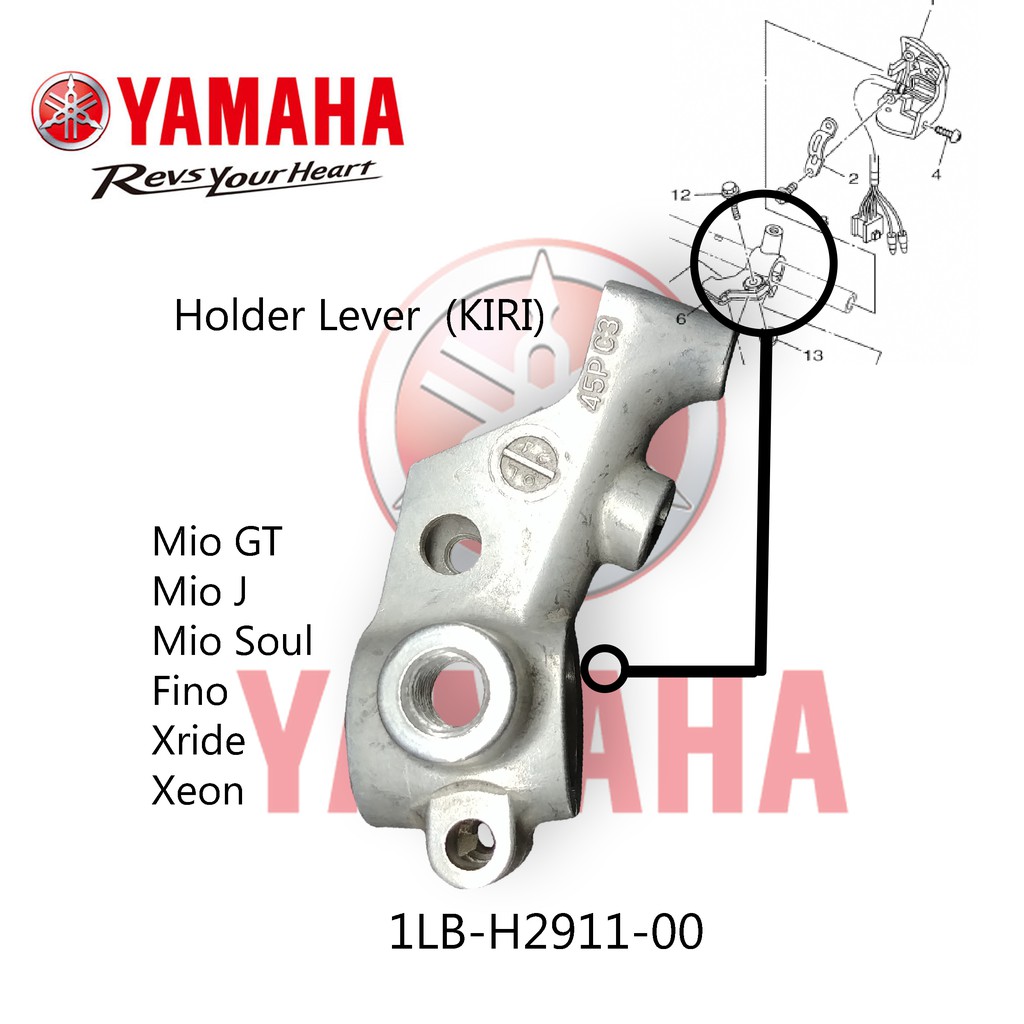 dudukan handel spion kiri mio J mio gt fino mio soul