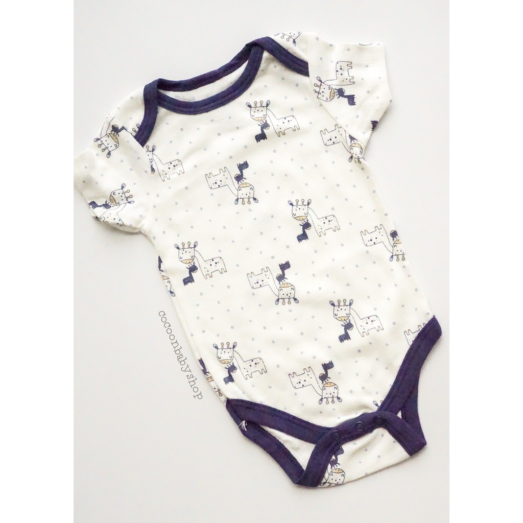 Jumper Bayi Unisex / Baju Bayi Lucu Jerapah Katun Lembut Bordir / Bodysuit Bayi