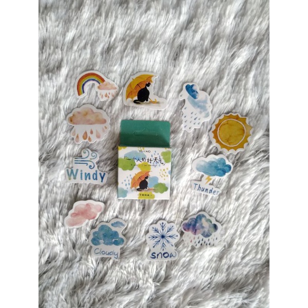 

Stiker Deco Aesthetic Jurnal Cloud Weather