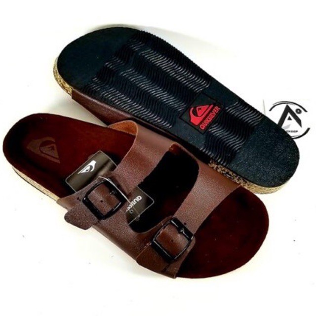 A_R|| SANDAL SLOP GUNUNG PRIA QUICKSILVER PREMIUM COKLAT