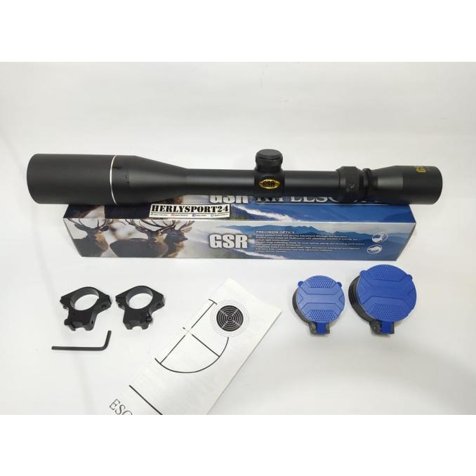 teleskop telescope gsr 3-9x40 sunhide tutup flip teleskop gsr termurah
