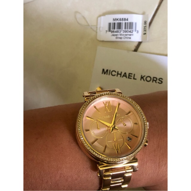 PRELOVED Authentic Michael Kors Dual Color Stainless Steel Watch - Code MK6584
