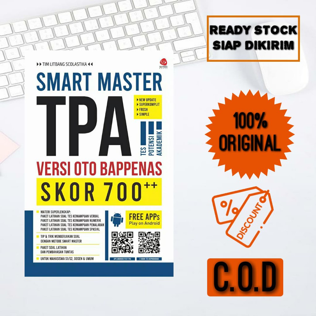 Jual TPA VERSI OTO BAPPENAS : TEST POTENSI AKADEMIK DENGAN SMART MASTER ...