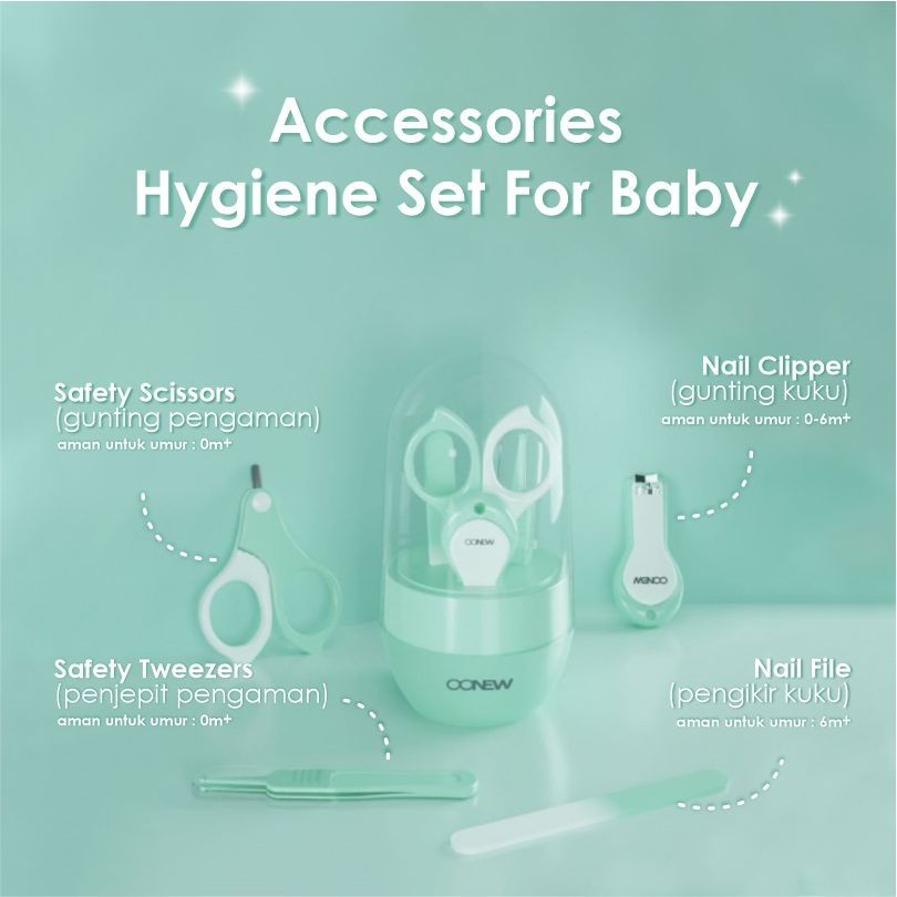 Oonew 4in1 Hygine Set for Baby / Alat Perawatan Kuku Bayi