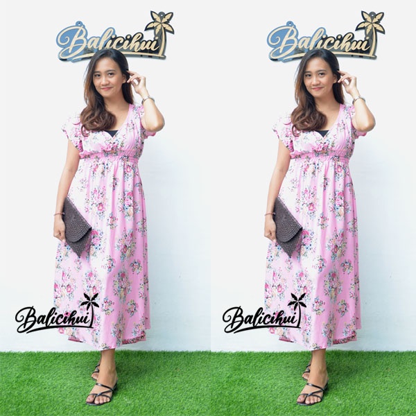 Balicihui Dress Moza Lengan Dress Busui Dress Menyusui Dress Wanita Dress Bali Dress Kasual Elegan