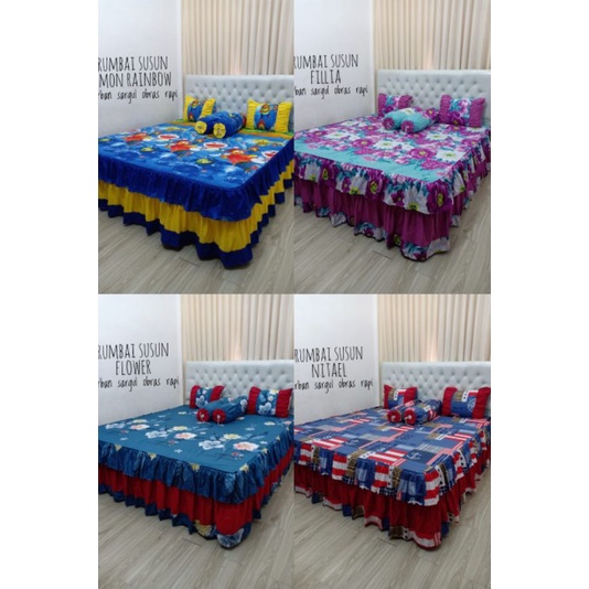 sprei homemade rumbai susun