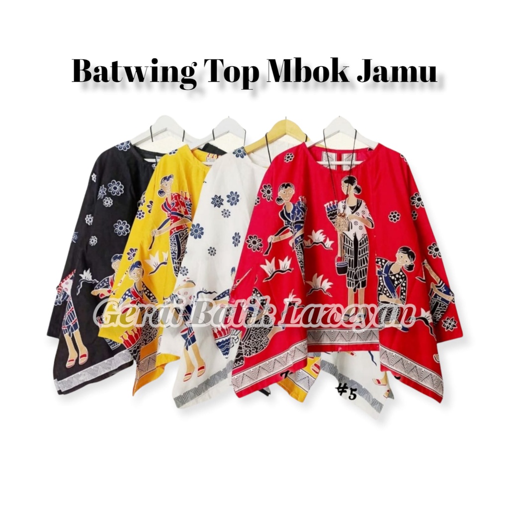 atasan batik jumbo Mbok Jamu batik wanita blouse batik atasan batik