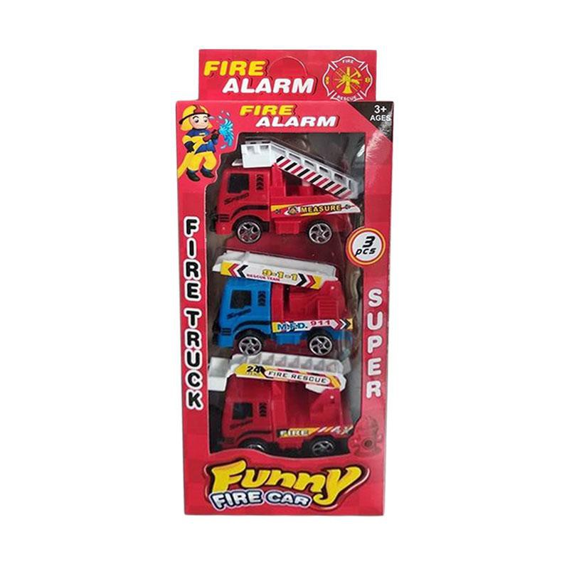 Fire Truck Mobil Pemadam Kebakaran Set Mainan Anak [3 pcs] - 358