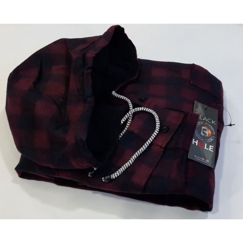 KEMEJA FLANNEL HOODIE PRIA MURAH BISA BUAT COWOK/CEWEK