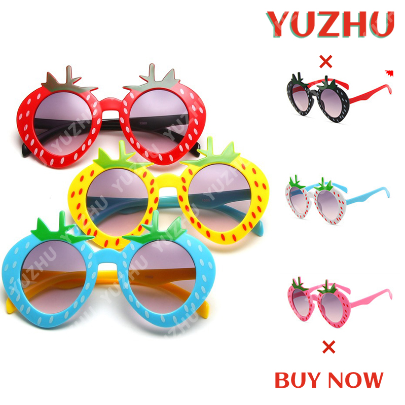 【YUZHU】COD New Fashion Kartun Strawberry Dekorasi Pesta Kacamata untuk Anak-anak