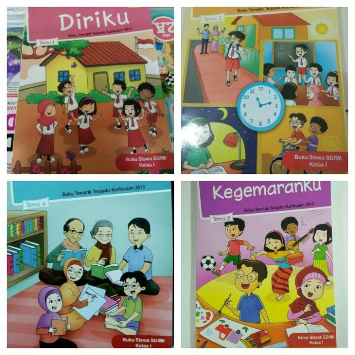 

❤BISA COD❤ Paket Buku SD Tematik Kelas 1 Tema 1 2 3 4