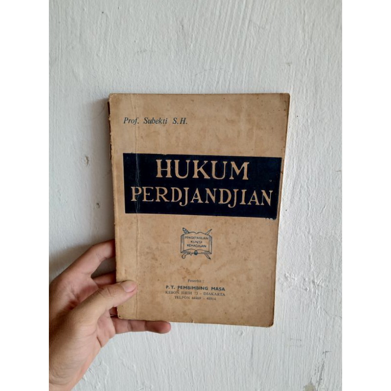 HUKUM PERDJANDJIAN - SUBEKTI