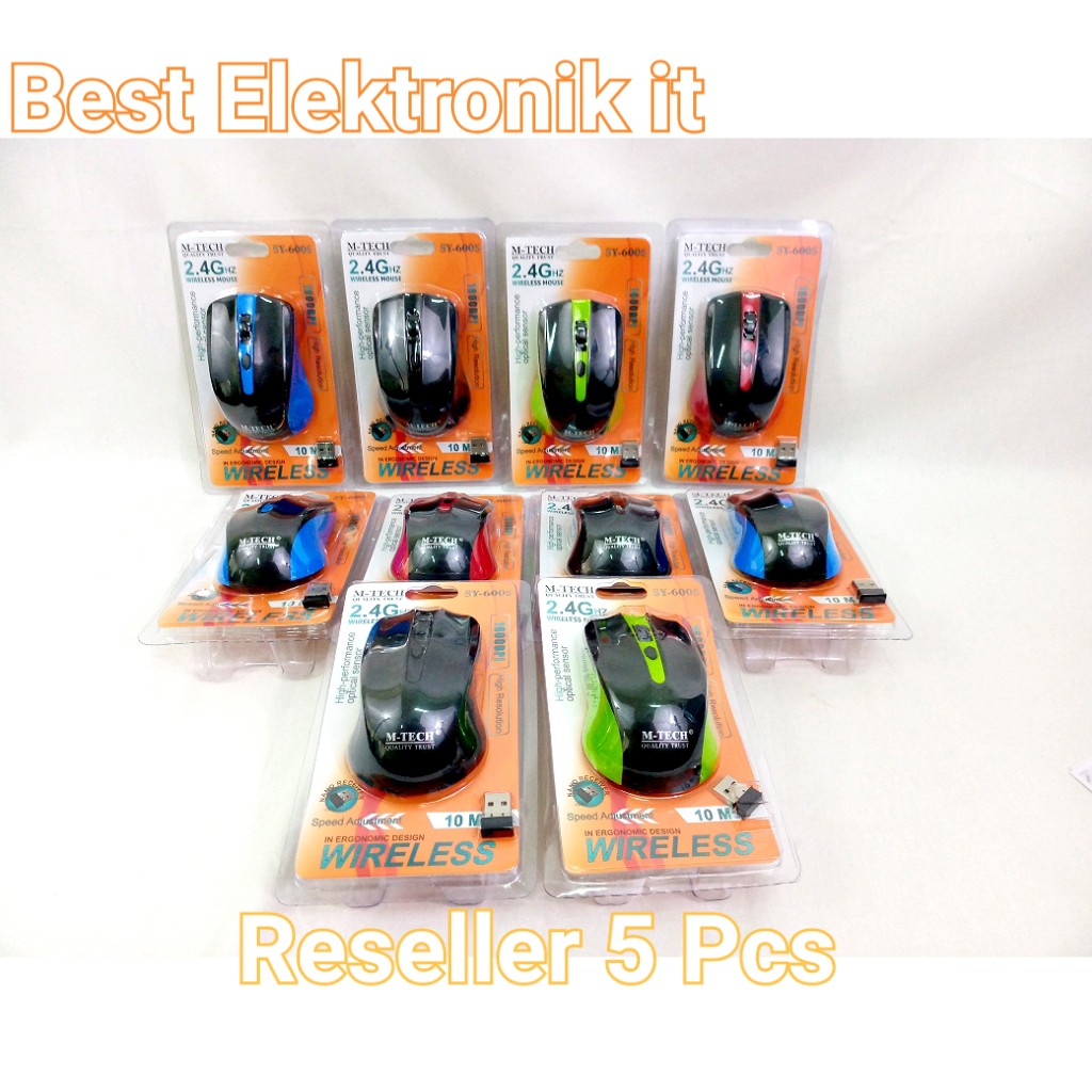 Mouse Wireless Pc Komputer Laptop MT 6005 [Reseller 5 Pcs]