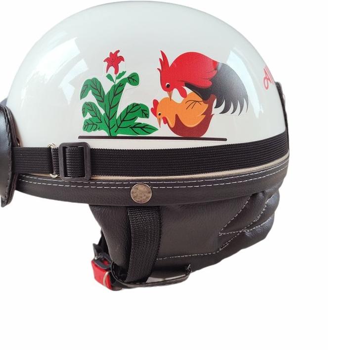 ❤[BIG ⚡ALE]❤ Helm Chip Motif Ayam Jago Kawin produck terlaris