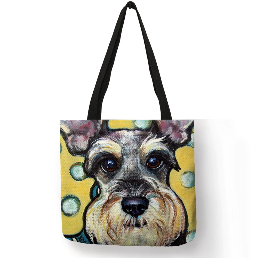 schnauzer tote bag