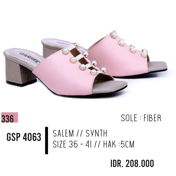 sandal casual wanita,sandal high heels,sandal kelom wanita GSP 4063