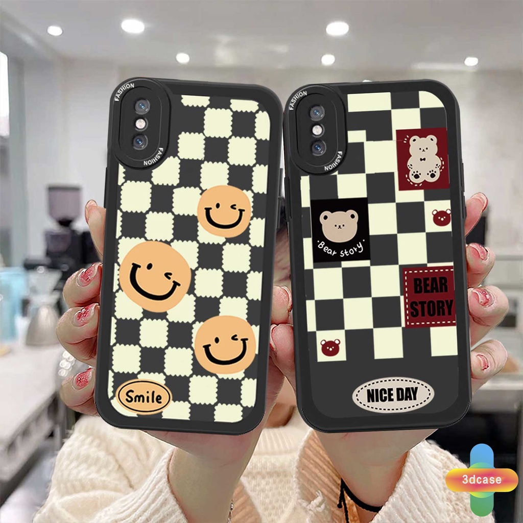 Casing VIVO Y12S Y12 Y20 Y91C Y21 2021 Y30 Y21S Y20S Y12i Y15S Y91 Y30i Y93 Y95 Y15 Y17 Y53 Y50 Y53S Y51 2020 Y51A Y15A Y10 Y76 Y33S Y1S Y11 Y31 Y20i Y91i Y90 Y51S Y12A Soft Case Motif Beruang