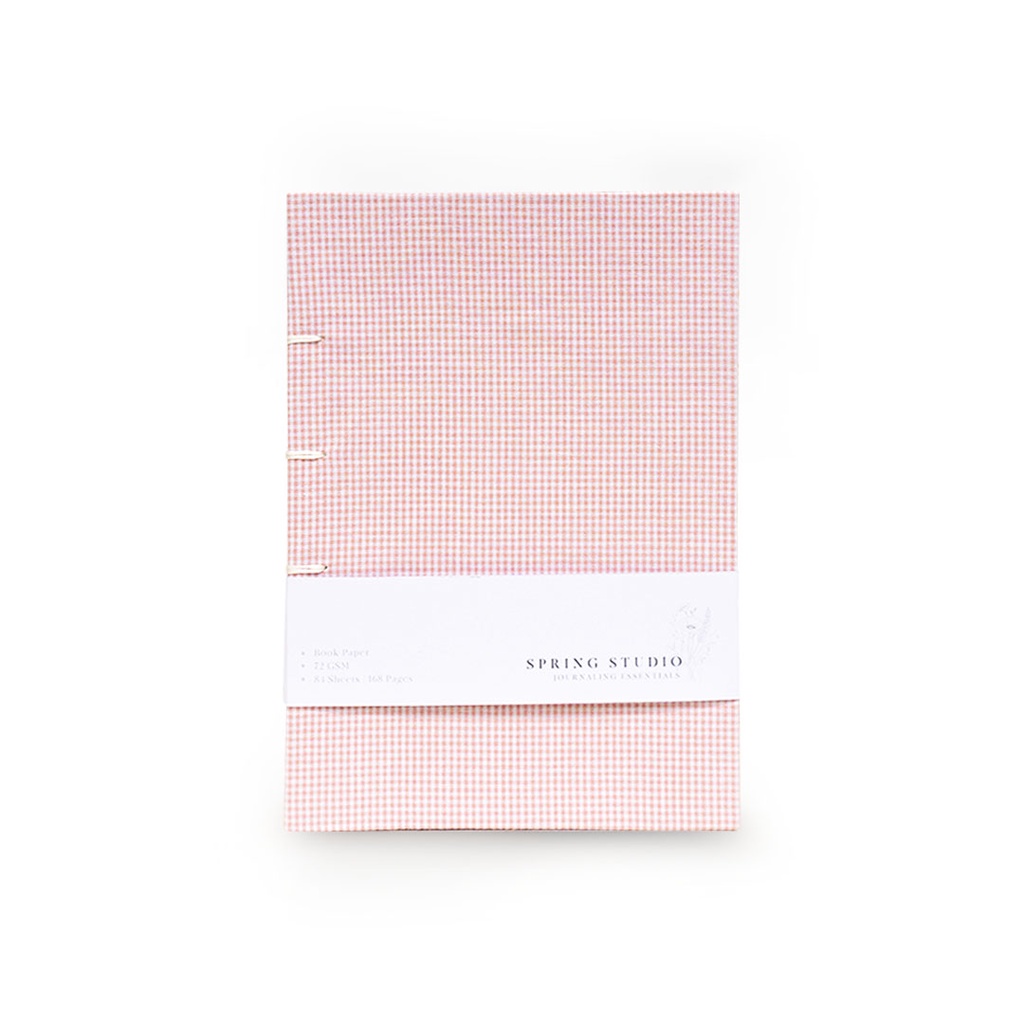 

Spring Studio Journaling Notebook A5 - Hard Cover - Baby Pink