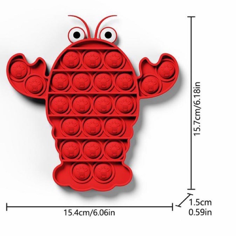 POP IT Fidget Toy mainan untuk penghilang stres pada anak Push bubble toy READY-6