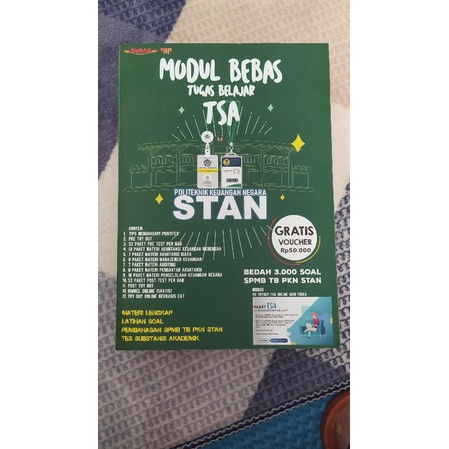 Preloved Modul Bebas Tugas Belajar STAN